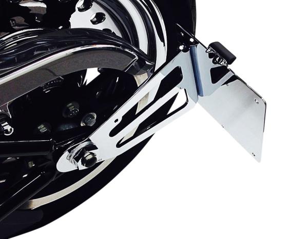 Burchard Excellence Seitlicher Kennzeichenhalter H-D Softail ab 2008-